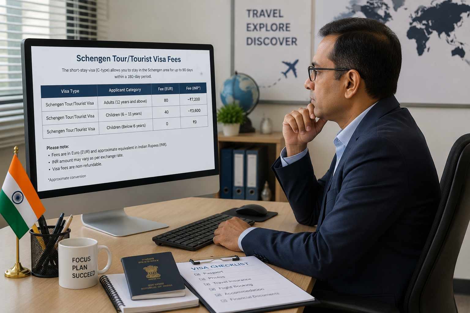 Schengen Tour/Tourist Visa Fees in 2026: Complete Guide for Travellers